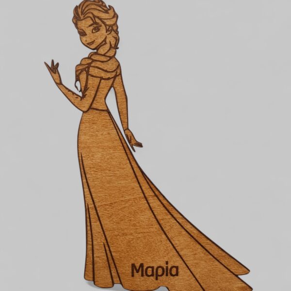 Χάραξη Frozen Elsa με Όνομα