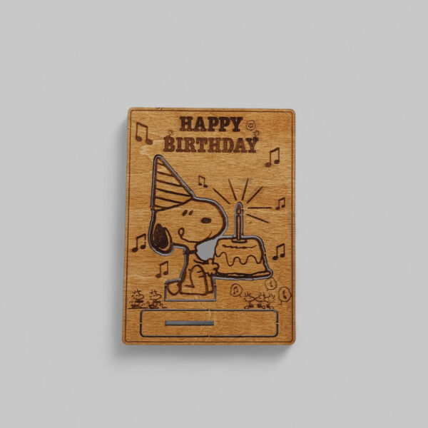 Κάρτα Γενεθλίων Pop Up Snoopy