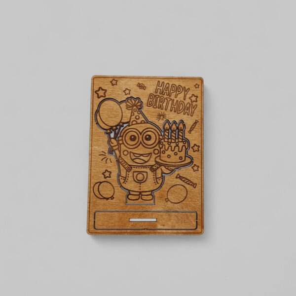 Κάρτα Γενεθλίων Pop Up Minion