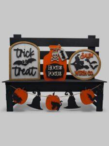Παγκάκι με διακοσμητικά Halloween
